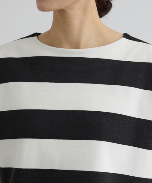tシャツ 「WEB限定」ポンチボーダークルーネックTシャツ レディースの画像