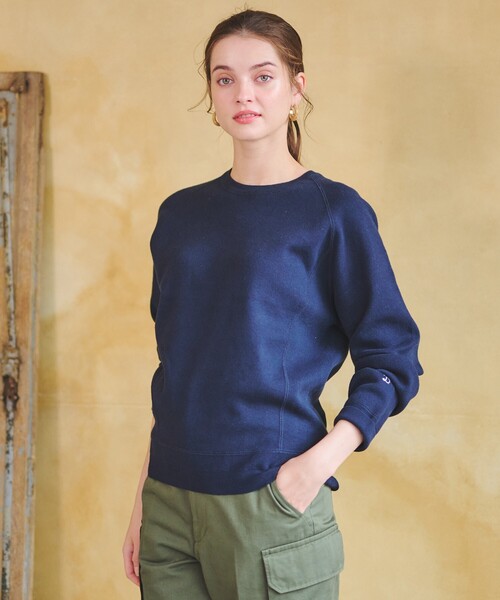 「DRESSTERIOR」 長袖ニット 38 ブルー レディース_画像2