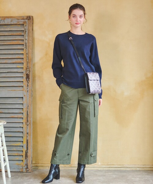 「DRESSTERIOR」 長袖ニット 38 ブルー レディース_画像3