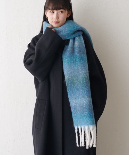 「Lui's」 マフラー FREE ベージュ レディース_画像9