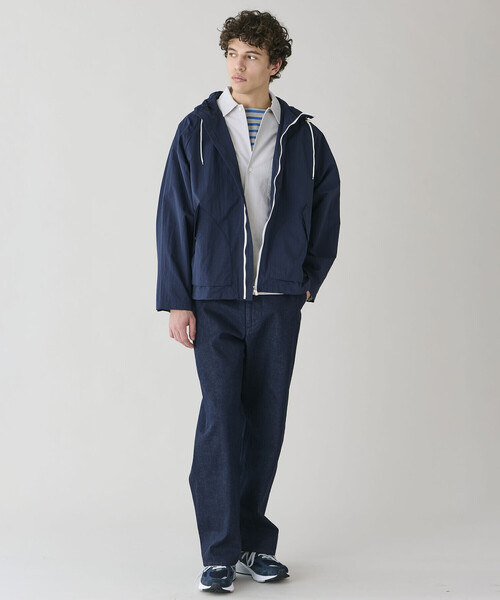 美品 Orcival ワイドデニムトラウザーズパンツ 1 濃紺 ユニセックス ORCIVAL（オーシバル） ワイドパンツ ジーンズ | コットンドライツイル