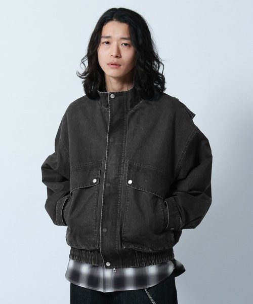 RAGEBLUE（レイジブルー） ブルゾン アウター Stand Neck Denim Bomber