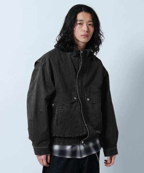 RAGEBLUE（レイジブルー） ブルゾン アウター Stand Neck Denim Bomber