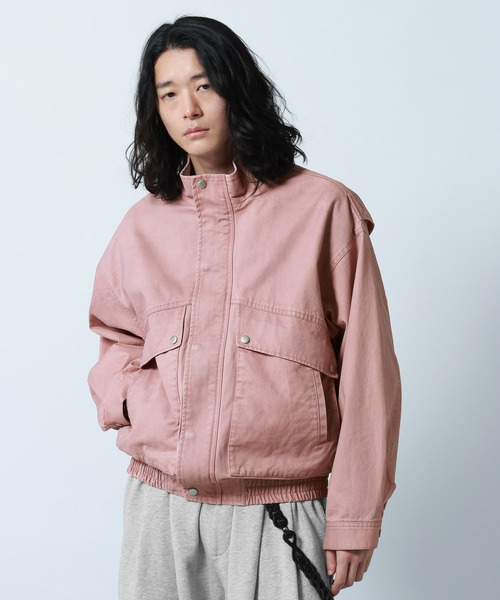 RAGEBLUE（レイジブルー） ブルゾン アウター Stand Neck Denim Bomber