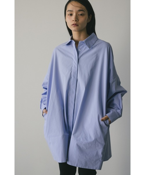 「STYLEMIXER」 長袖シャツ FREE サックスブルー レディース_画像2
