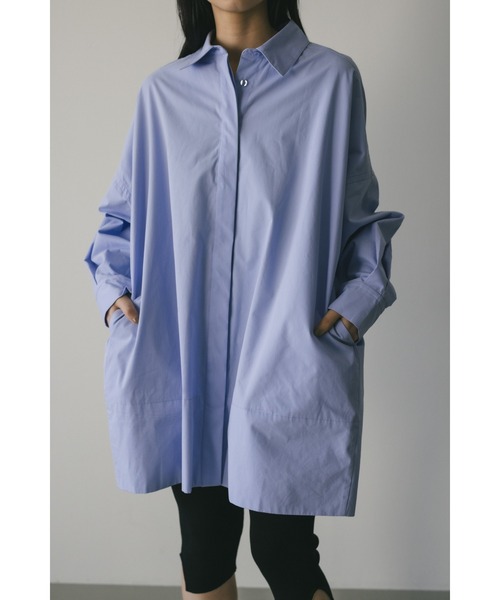「STYLEMIXER」 長袖シャツ FREE サックスブルー レディース_画像3