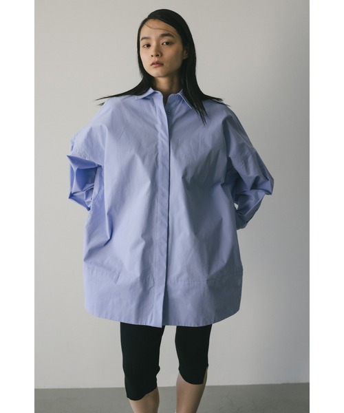 「STYLEMIXER」 長袖シャツ FREE サックスブルー レディース_画像5