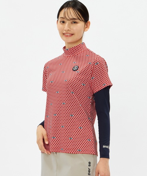 and per se（アンパスィ） tシャツ 半袖 COOL is COOL プリンテッド