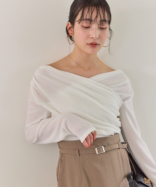 JULIUSドレープトップス/ヴィーナストップ JULIUS[ユリウス] / GORDINI / 859CUM3 FRONT VENUS H/S CUT&SEWN