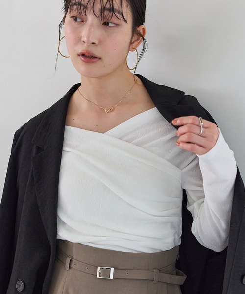 JULIUSドレープトップス/ヴィーナストップ JULIUS[ユリウス] / GORDINI / 859CUM3 FRONT VENUS H/S CUT&SEWN