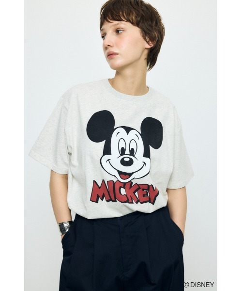 ディズニー　マウジーコラボ Tシャツ　MOUSSY ミッキーT AZUL BY MOUSSY（アズールバイマウジー） tシャツ 半袖 「身長/骨格別