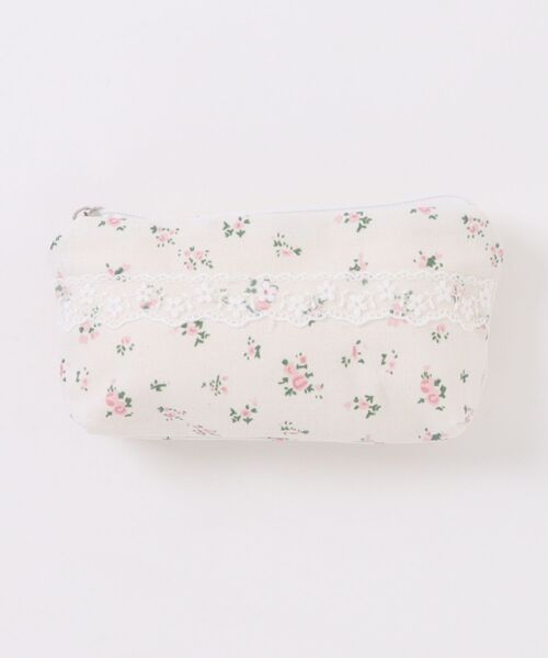 ドイツ　ヘキスト　花柄の白磁小物入れ ハンドペイント　ジュエリーケース 文房具 「 ammy. / エイミードット 」 フラワー レース ナチュラル