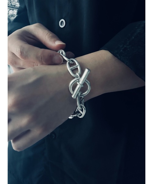 「Burner」 ブレスレット 20cm シルバー メンズ_画像2