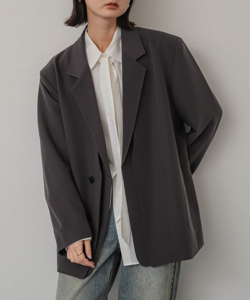 「SENSE OF PLACE by URBAN RESEARCH」 テーラードジャケット ONE グレー レディースの画像