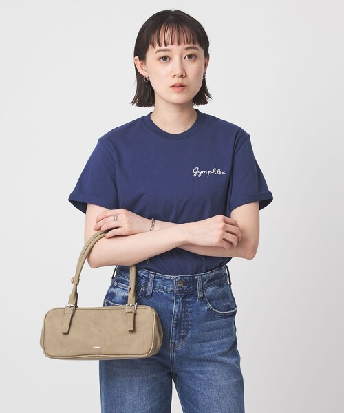 tシャツ 「Gymphlex」ショートスリーブ エンブロイダリー Tシャツ レディースの画像