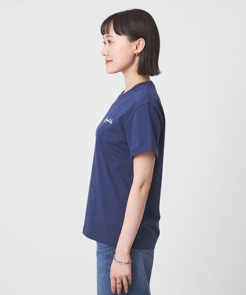 tシャツ 「Gymphlex」ショートスリーブ エンブロイダリー Tシャツ レディースの画像