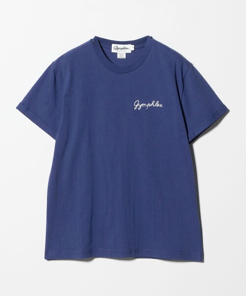 tシャツ 「Gymphlex」ショートスリーブ エンブロイダリー Tシャツ レディースの画像