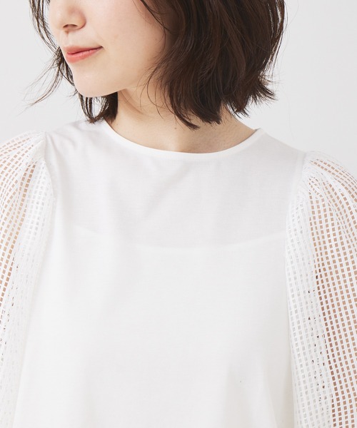 「abahouse mavie」 半袖カットソー フリー ブラック系その他 レディース_画像8