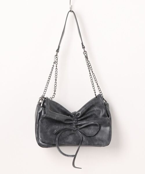 「Heather」 ショルダーバッグ ONE SIZE チャコールグレー レディース_画像2