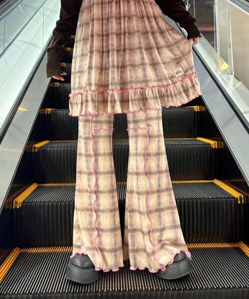 「HELLO.SANFRANCISCO」 イージーパンツ SMALL ブルー レディース_画像2