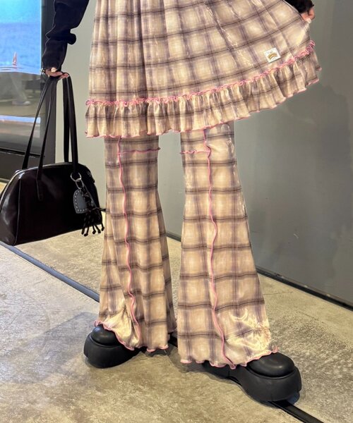 「HELLO.SANFRANCISCO」 イージーパンツ SMALL ブルー レディース_画像4