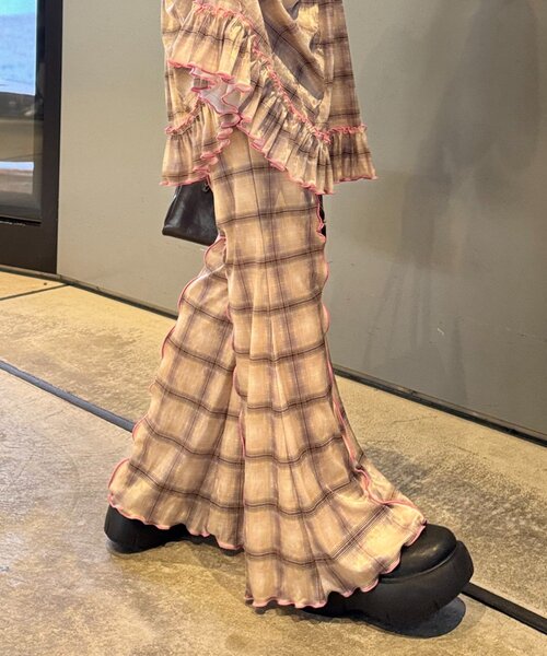 「HELLO.SANFRANCISCO」 イージーパンツ SMALL ブルー レディース_画像8