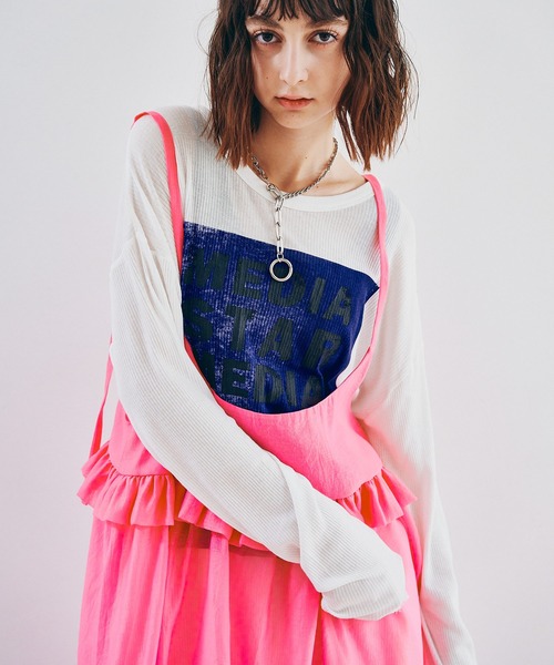 「RNA」 キャミソールワンピース MEDIUM ライトベージュ レディース_画像9