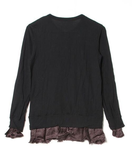 「sacai luck」 フリルカーディガン 2 ブラック レディース_画像2