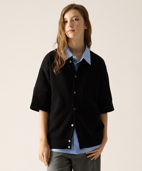 CLEL（クレイル） シャツ 半袖 「CLEL」Short Sleeve Mesh Knit Shirt