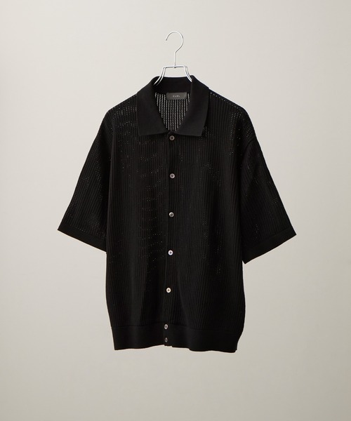 CLEL（クレイル） シャツ 半袖 「CLEL」Short Sleeve Mesh Knit Shirt