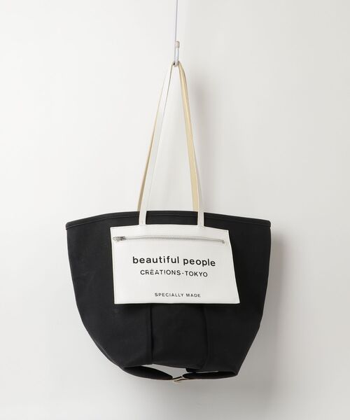 「beautiful people」 トートバッグ FREE 黒いこと レディース
