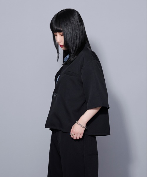「Ellno Loset」 ジャケット MEDIUM ネイビー メンズ_画像3