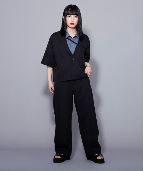 「Ellno Loset」 ジャケット MEDIUM ネイビー メンズ_画像5