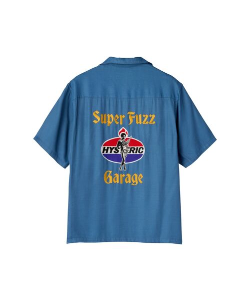 シャツ SUPER FUZZ GARAGE刺繍 ボウリングシャツ メンズの画像