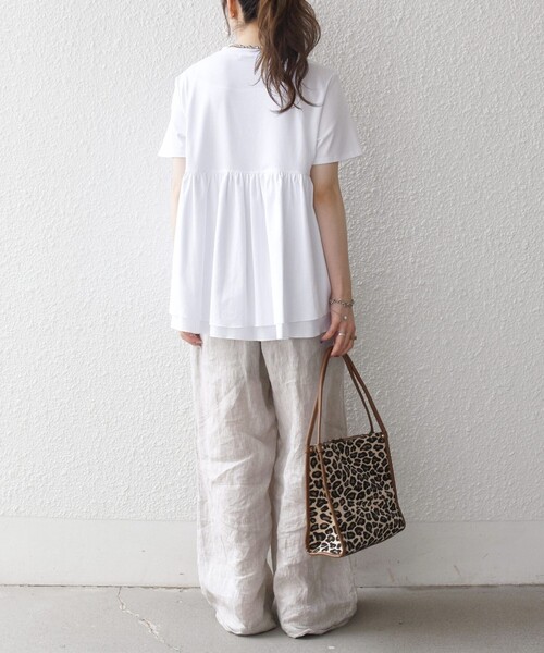 SHIPS any tシャツ 半袖 「洗濯機可能」ジャージー ダブルヘム