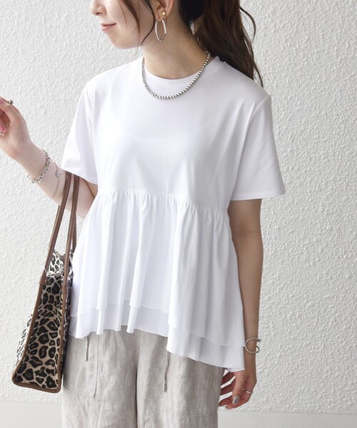SHIPS any tシャツ 半袖 「洗濯機可能」ジャージー ダブルヘム