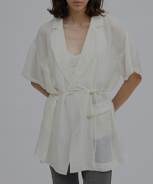 Ameri（アメリ） ジャケット テーラードジャケット LUSTER SHEER HALF