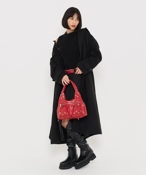 「TINA:JOJUN」 ハンドバッグ F ブラック レディース_画像9