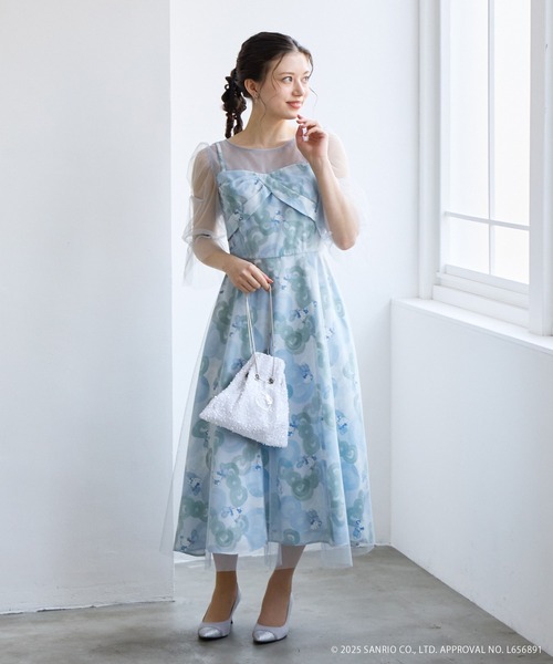 「AIMER」 7分袖ワンピース MEDIUM ピンク レディース_画像2