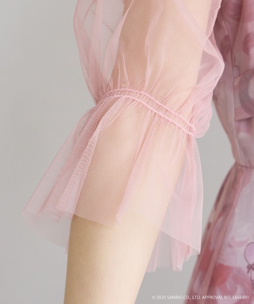 「AIMER」 7分袖ワンピース MEDIUM ピンク レディース_画像10