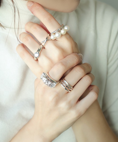 e.m.（イーエム） リング 19号 シルバー レディース : ZOZOTOWN Yahoo