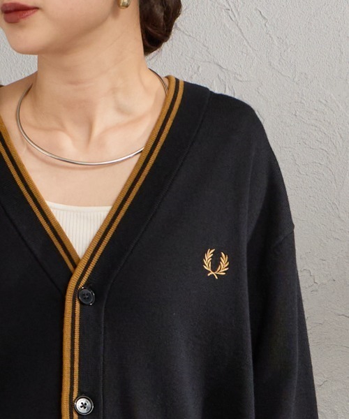 FRED PERRY（フレッドペリー） カーディガン Vネック クラシックニット