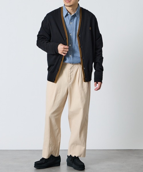 FRED PERRY（フレッドペリー） カーディガン Vネック クラシックニット