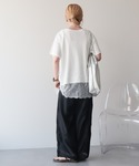 tシャツ 半袖 「接触冷感」裾レース半袖プルオ...の詳細画像2