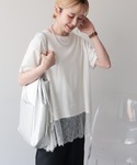 tシャツ 半袖 「接触冷感」裾レース半袖プルオ...の詳細画像3