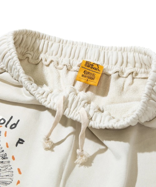 「go slow caravan」 スウェットパンツ MEDIUM ベージュ メンズ_画像3