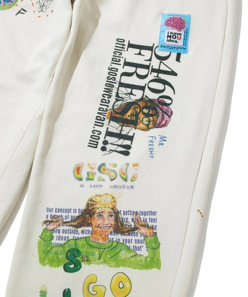「go slow caravan」 スウェットパンツ MEDIUM ベージュ メンズ_画像5