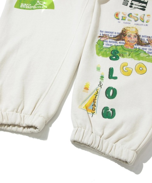 「go slow caravan」 スウェットパンツ MEDIUM ベージュ メンズ_画像6