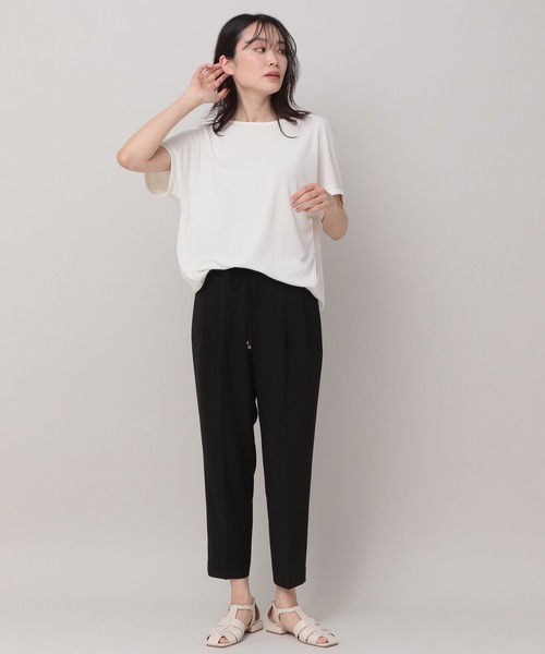 「Elura」 イージーパンツ SMALL ネイビー レディース_画像3