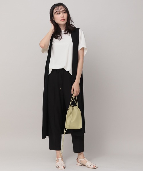 「Elura」 イージーパンツ SMALL ネイビー レディース_画像4